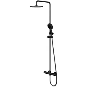 Omnires Y Y1244NBL Duschset mit Thermostatarmatur, schwarz günstig