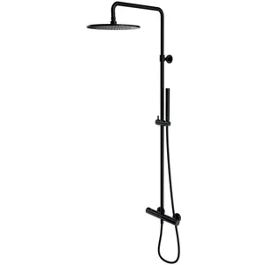 Omnires Y Y1244SUBL Duschset mit Thermostatarmatur, schwarz günstig