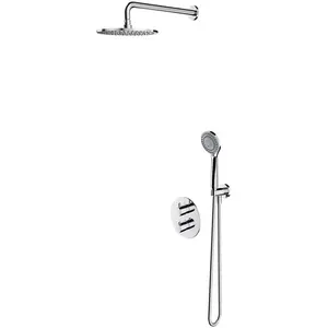 Omnires Y SYSYT05CR Unterputz-Duschset mit Thermostatarmatur, Chrom günstig