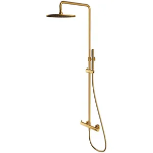 Omnires Y Y1244MGLB Duschset, gebürstetes Gold günstig