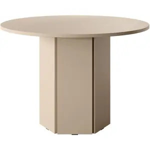 Selsey Hexa - Esstisch, Esszimmertisch rund, beige cappuccino, 110 cm günstig