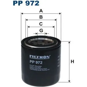 FILTRON KRAFTSTOFFFILTER Anschraubfilter PP 972 günstig