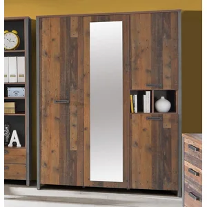 FORTE Kleiderschrank Clif (Maße: B/H/T ca. 156x205x52 cm) mit Spiegela... günstig