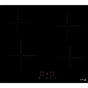Fagor FTV460C, Schwarz, Integriert, 59 cm, Keramik, Glas, 4 Zone(n)