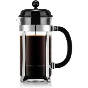Bodum Kaffeebereiter Caffettiera 1 l, Schwarz/Chrom, Kaffeebereiter, S...