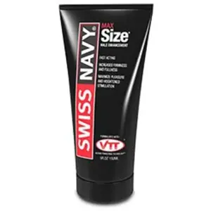 SWISS NAVY Stimulationsgel Max Size Cream (für Männer), Penis Massagecreme mit Pflanzenextrakten, Tube mit 150ml, 1-tlg., Gleitcreme für eine größere Erektion günstig