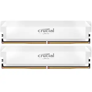 Crucial Pro OC Weiß 32GB Kit (2x16GB) DDR5-6000 CL36 UDIMM Gaming-Arbe...