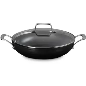 Le Creuset Pfanne ESSENTIAL schwarz, Pfanne + Kochtopf, Schwarz