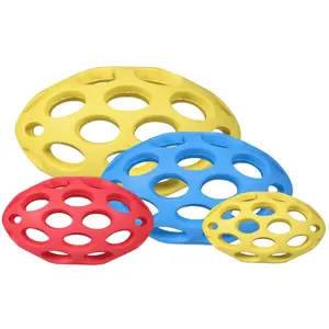 JW Hunde-Spielzeug Hol-ee Football Medium, Ø 15 cm, Assortiert (Kauspielzeug Hund), Hundespielzeug günstig
