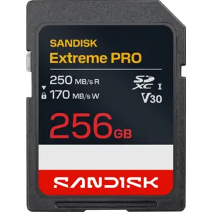 SANDISK Extreme PRO SDXC 256GB 170 MB/s