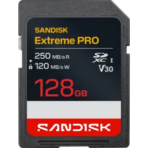 SANDISK Extreme PRO SDXC 128GB 120 MB/s