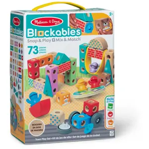 Melissa & Doug - Blockables Stadt Spielset, Konstruktionsspielzeug