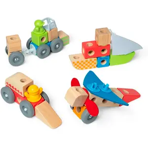 Melissa & Doug Blockables Vehicles 806013 Bauspiel