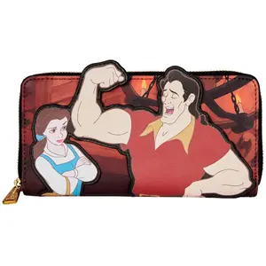 Loungefly Disney Beauty and the Beast Villains Gaston Scene wallet