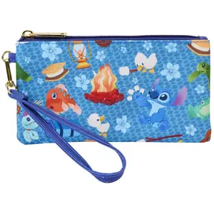 Loungefly Disney Stitch Camping Cuties zipper wrislet Brieftasche günstig