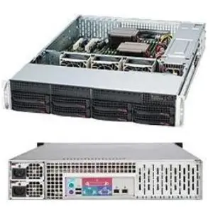 Supermicro SC825 TQC-R802LPB - Rack-Montage - 2U, Server Barebone