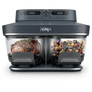 Ninja CRISPi DualZone Glas-Air-Fryer mit 8 Funktionen   Blau in Cybers...