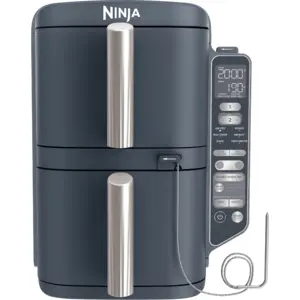 Ninja Double Stack XL 2-Ebenen Heißluftfritteuse 9,5 L in Dunkelblau |...