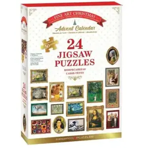 EUROGRAPHICS Puzzle-Adventskalender: Fine Art Night 24x50 dlks