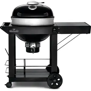 Holzkohlegrill BLACK CART mit Gusseisenrost