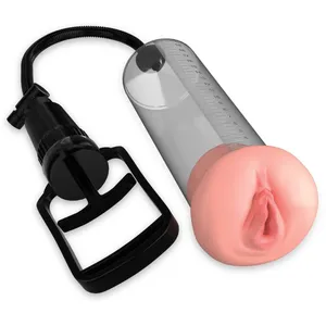 Transparente Penispumpe mit manueller Pumpfunktion | Mit Vagina-Öffnung | Pump Worx 1 ct