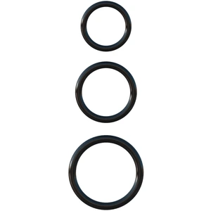 3-teiliges Penisring-Set  Silicone 3-Ring Stamina Set , aus Silikon