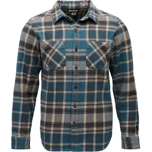 M Project Heavy Flannel, 9720 Midnight Blue-Charcoal Plaid, M, Herren - Black Diamond günstig