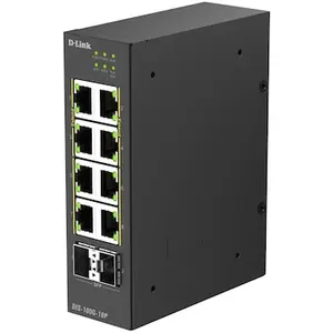 D-Link DIS-100G-10P, 10-Port Gigabit Industrial PoE+ Unmanaged Switch