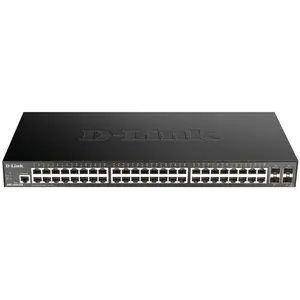 D-Link 52-PORT SMART MGD GB SWITCH 4X 10G (52 Ports), Netzwerk Switch, Mehrfarbig