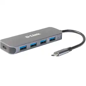 D-Link DUB-2340, USB-C-Hub mit 4 USB-3.0-Ports inklusive Ladefunktion