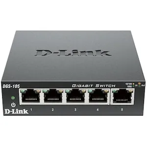 D-Link DGS-105 Unmanaged Switch [5x Gigabit Ethernet]