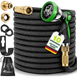 TRESKO® Flexibler Gartenschlauch Premium 30m | Wasserschlauch flexibel...