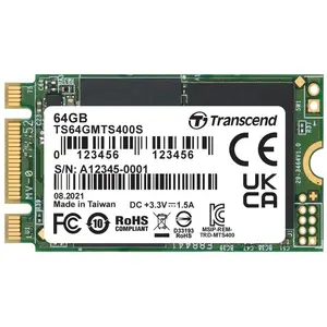 Transcend MTS400, 64 GB, M.2, 520 MB/s, 6 Gbit/s