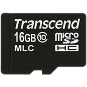 Transcend 16GB Micro SDHC Class 10 Industrial (16 GB, microSDHC), Speicherkarte, Schwarz