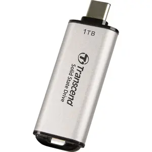 Transcend ESD300, 1 TB, USB Typ-C, 1050 MB/s, 10 Gbit/s, Silber