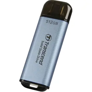 Transcend ESD300C, 512 GB, USB Typ-C, 1050 MB/s, Blau
