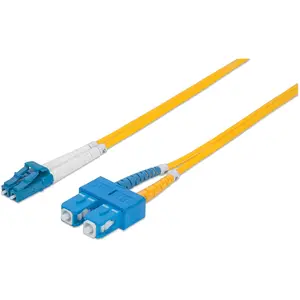 Intellinet LWL Anschlusskabel LC/SC Singlemode OS2 (5 m), Netzwerkkabel günstig