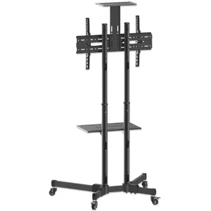 Manhattan 461238 TV-Rollwagen 94,0 cm (37" 177,8 cm (70" Neigbar (50 kg, 37" - 70"), TV Ständer, Schwarz günstig