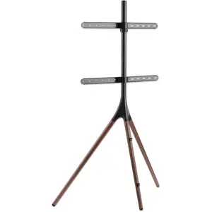Manhattan Mobiler TV-Ständer mit Stativbeinen (32 kg, 45" - 65"), TV Ständer, Schwarz, Braun günstig