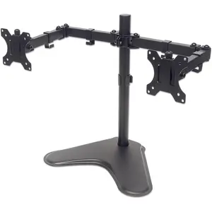 Manhattan Standfuss Monitorarm für zwei Monitore 33 813 (Tisch, 32", 8 kg), Monitor Halterung, Schwarz günstig