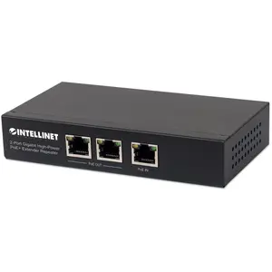 Intellinet 2-Port Gigabit High-Power PoE+ Extender, IEEE 802.3at/af Po...