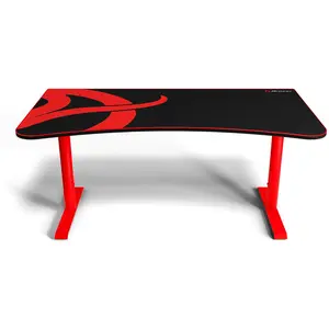 Arozzi Arena Groß Gaming-Schreibtisch - 160 x 82 x 71-81 cm - Rot günstig