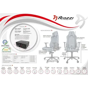 Arozzi VERNAZZA SOFT FABRIC Gaming-Stuhl, blau