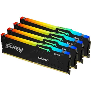 Kingston FURY Beast (4 x 32GB, 5600 MHz, DDR5-RAM, DIMM), RAM, Schwarz