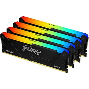 Kingston Fury DIMM (4 x 16GB, 3200 MHz, DDR4-RAM, DIMM), RAM, Schwarz