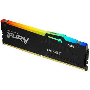Kingston FURY Beast RGB (1 x 16GB, 5600 MHz, DDR5-RAM, DIMM), RAM, Schwarz günstig