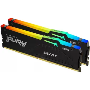 Kingston 32GB DDR5 6800MT/S CL34 DIMM (2 x 16GB, 6800 MHz, DDR5-RAM, DIMM), RAM, Schwarz