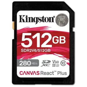 Kingston Canvas React Plus 512gb Sdxc Uhs-ii Clase 10 Speicherkarte