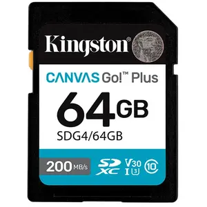 Kingston Sdxc Canvas Go Plus Gen4 C10 Uhs-i U3 V30 64gb Sd-karte