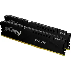 Kingston FURY Beast (2 x 64GB, 5600 MHz, DDR5-RAM, DIMM), RAM, Schwarz